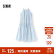 森馬（Semir）連衣裙女海邊度假掛脖兩穿長(cháng)裙2025夏季蝴蝶結初戀裙109325114011