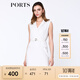 PORTS寶姿 新品女裝條紋西裝領(lǐng)無袖連衣裙ALN8D078FFB009 米白色條紋 8