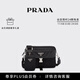 PRADA/普拉達【禮物】男士Re-Nylon和Saffiano牛皮革郵差包 黑色
