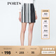 PORTS寶姿  新品商場(chǎng)同款女裝經(jīng)典LOGO提花包臀半裙SN8S018HFD060 白/黑色 S (4)
