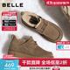百麗（Belle）戶(hù)外休閑雪地靴男2025新款冬商場(chǎng)同款厚底保暖東北靴8XX01DD5預售 卡其色 42 (260mm)