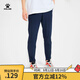 KELME /卡爾美運動(dòng)長(cháng)褲男夏季戶(hù)外休閑褲跑步健身褲子直筒輕薄透氣長(cháng)褲 深藍色 XXL