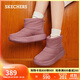 斯凱奇（SKECHERS）面包靴冬靴女鞋百搭雪地靴保暖軟底靴子厚底防滑中筒靴114754