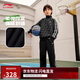 李寧衛衣衛褲青少年2025新款束腳長(cháng)褲圓領(lǐng)運動(dòng)上衣運動(dòng)套裝YWEV029