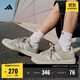 adidas「面包鞋」GRAND COURT BASE 00s休閑低幫板鞋男女阿迪達斯   淺褐/漢玉白/蒸汽灰   42