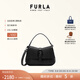 芙拉（FURLA）【禮物】【明星同款】FURLA芙拉FLOW牛皮迷你女士手提斜挎包 黑色