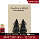 CAMILA KSENIA厚底樂(lè )福鞋女款2025新款春夏軟底女鞋小皮鞋增高鞋子 黑色 37