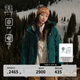 KOLON SPORT/可隆羽絨服 女子戶(hù)外露營(yíng)短款防風(fēng)耐磨中量鵝絨外套 LKDJ4WT626-DG 深綠色 M 165/88A