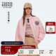 Teenie Weenie小熊女裝棉服2025秋新款美式甜酷率性飛行員夾克外套 粉色 M
