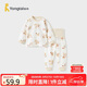 童泰（TONGTAI）寶寶秋衣套裝春秋季純棉嬰兒衣服兒童高腰護(hù)肚家居服棕色90cm