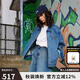 dickies秋冬老爹風(fēng)水洗牛仔外套底特律IKE機械師重磅夾克 DK0A87R4中間藍M