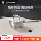 WMF福騰寶不銹鋼蒸鍋湯蒸鍋不銹鋼燉鍋 Iconic奶鍋18cm帶蓋廚房好物