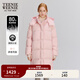 Teenie Weenie小熊女裝冬季少女感棉花糖羽絨服學(xué)院風(fēng)中長(cháng)款面包服 粉色 S (160)