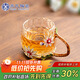 蘇氏陶瓷（SUSHI CERAMICS）玻璃琺瑯彩雛菊磨切杯品茗杯主人杯