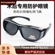 全封閉護目鏡變色墨鏡近視手術(shù)后防鏡防霧遮光防風(fēng)防塵全半飛秒激光 黑框偏光灰片