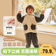 威爾貝魯（WELLBER）兒童加絨家居服男女寶寶珊瑚絨長(cháng)袖厚款睡衣25春 碳灰100cm