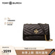 托里.伯奇（TORY BURCH）禮物TB女包徽標鏈條單肩包90452 001黑色中號