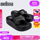 melissa梅麗莎25新品FREE THONG女厚底法棍面包鞋夾腳涼拖鞋36088 黑色 36