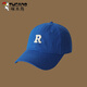 啄木鳥(niǎo)兒童鴨舌帽男童女童春秋季遮陽(yáng)防曬帽子親子夏季薄款韓版棒球帽潮 藍色【刺繡R標】 M 約3-10歲頭圍48-54c可調節