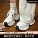 CAMILA KSENIA老爹鞋女士2025新款夏季舒適時(shí)尚鞋子運動(dòng)鞋女款品牌厚底小白鞋子 白色 38