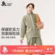 久歲伴兒童睡衣男童秋冬防靜電家居服套裝中大童搖粒絨保暖套裝 410105T