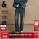 杰克·瓊斯（JACK&JONES） 男裝牛仔褲秋時(shí)尚經(jīng)典簡(jiǎn)約做舊水洗加絨寬松直筒褲子225432017