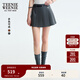 Teenie Weenie小熊女裝半身裙2025年秋季新款氣質(zhì)學(xué)院風(fēng)時(shí)髦百褶裙 深灰色 M