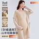 貓人羊絨蠶絲孕婦保暖內衣女秋冬產(chǎn)后哺乳10A抑菌雙面磨絨月子服套裝
