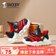 SNOOPY史努比童鞋男童運動(dòng)鞋寶寶跑步鞋耐磨減震毛毛蟲(chóng)鞋2032黑紅26