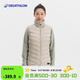 迪卡儂羽絨馬甲輕薄保暖冬季運動(dòng)羽絨服米白色XS-5253953