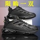 昌祥回力男鞋秋冬季2025新款老爹鞋男防滑氣墊運動(dòng)休閑鞋厚底減震鞋子男 黑色 39