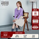 Teenie Weenie【趙露思同款】小熊女裝半身裙2025年秋季新款百褶裙 卡其色 S