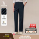 哈吉斯（HAZZYS）女裝 秋季女士文藝風(fēng)簡約純色直筒休閑褲女 藏青色NV 36 (155/68A 36)