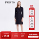 PORTS寶姿女裝長袖OL風(fēng)職場收腰連衣裙ALN9D030JCF036 丈青 L (8)