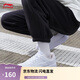 李寧浮舟丨女鞋板鞋簡(jiǎn)約輕盈軟彈透氣小白鞋經(jīng)典休閑鞋AGCS420
