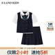 E·LAND KIDS藤校少女童裝女童套裝25年夏季新品蝴蝶結襯衫短裙 Navy藏青色/59 130cm 均碼