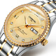 勞力士王子瑞士正品手表男士全自動(dòng)機械表2025新款金表超薄時(shí)尚防水夜光男表 旗艦版-間金金色