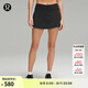 lululemon丨Pace Rival 女士運動(dòng)中腰短裙 速干 芯吸 LW8A78R 黑色 S /6
