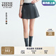 Teenie Weenie小熊女裝半身裙2025年秋季新款氣質(zhì)學(xué)院風(fēng)時(shí)髦百褶裙 深灰色 M