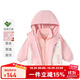 班喜迪女童外套春秋款2025新款兒童衣服洋氣寶寶三合一可拆卸秋裝小童裝 粉色三防三合一 【搖粒絨內膽】 100 cm