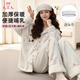 9i9月子服冬季加絨加厚孕婦睡衣哺乳衣產(chǎn)后產(chǎn)婦家居服兩件套XLA199