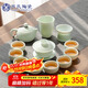 蘇氏陶瓷（SUSHI CERAMICS）翡翠玉功夫茶具套裝羊脂玉陶瓷三才蓋碗青瓷茶壺套組節日禮盒裝