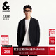 杰克·瓊斯（JACK&JONES）男裝秋季新款商務(wù)百搭靜奢風(fēng)常規平駁領(lǐng)西服外套225208004 E40黑色 S （170）