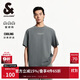 杰克·瓊斯（JACK&JONES） 夏季時(shí)尚潮重磅面料寬松圓領(lǐng)字母裝飾上衣短袖T恤男裝225201059