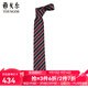 雅戈爾（YOUNGOR）領(lǐng)帶男士高密真絲領(lǐng)帶高密真絲商場(chǎng)同款條紋拼色商務(wù)西裝領(lǐng)結 紅色 均碼