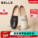 百麗通勤海鷗樂(lè )福鞋女25新真皮方頭氣質(zhì)單鞋B2593AQ5 米白 37