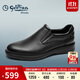 金利來(lái)男鞋商務(wù)皮鞋輕盈便捷線(xiàn)下同款鹿皮樂(lè )福鞋G202230314AAA黑色39