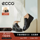 愛(ài)步（ECCO）一腳蹬皮鞋 男士休閑皮鞋樂(lè )福鞋舒適休閑鞋婚鞋 雅仕207144 黑色20714401001 42