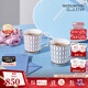 Wedgwood[11.11保價(jià)]馬克對杯心形禮盒高顏值骨瓷咖啡杯水杯情侶家用 金粉年華心形禮盒馬克杯藍+紅