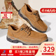 駱駝（CAMEL）男鞋子秋冬季透氣牛皮休閑工裝鞋通勤百搭軟底商務(wù)皮鞋男士 G13A307163 駝色 43